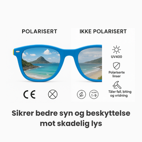 Solbriller Barn Polariserte™ – Ekstra Solid UV-beskyttelse (1–10 år)