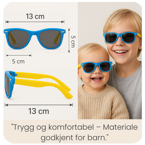 Solbriller Barn Polariserte™ – Ekstra Solid UV-beskyttelse (1–10 år)